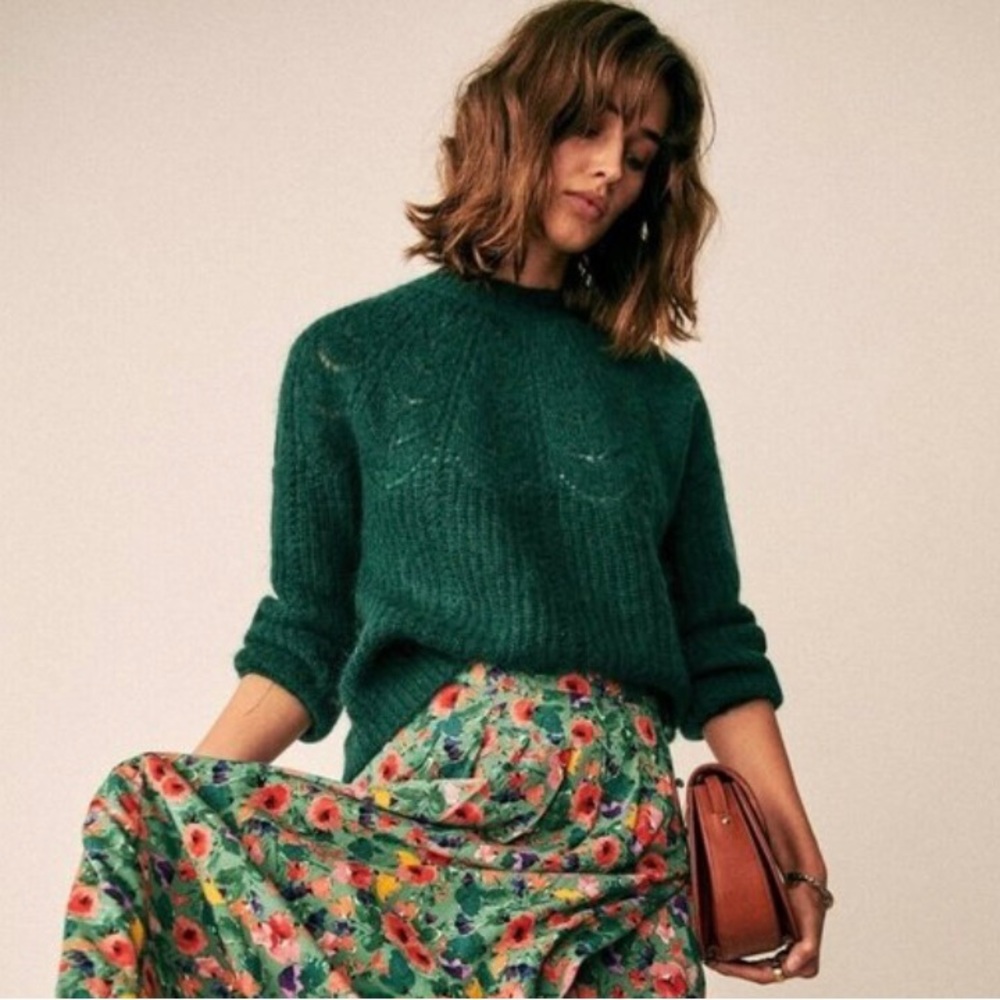 Sezane Paulin Jumper XS GREEN